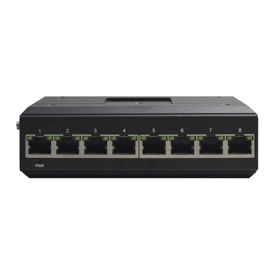 Managed Din-Rail 8-Port Gigabit Ethernet Industrial Switch