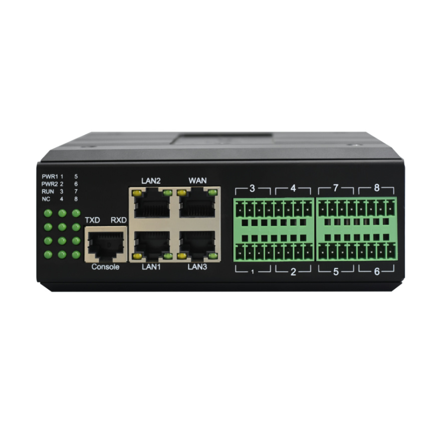 4GE (3xLAN+1xWan) 8 channel Serial Server  (with WEB, SNMP)