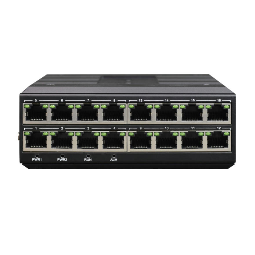 Din Rail 16 Channel GE ManagedNetwork Switch