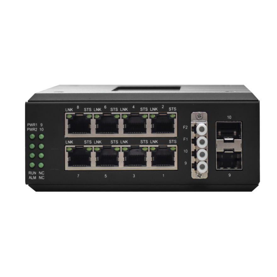 Industrial Managed 8GE + 2GE RSTP Network Switch