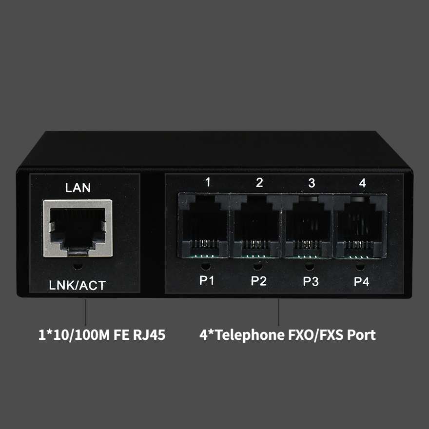 4Voice+FE Fiber Multiplexer | RJ11 Type