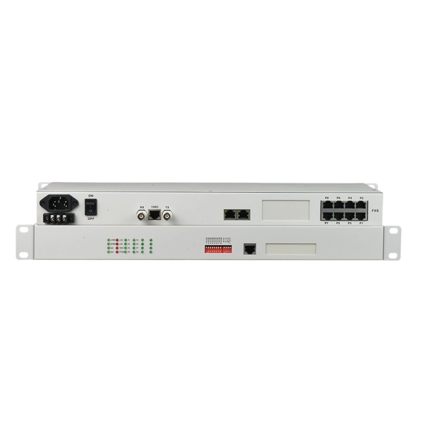 8-Port Phone over E1 PCM Multiplexer (19 Inch)