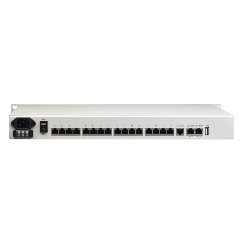 Rack-mounted 16 channel Serial Server  (with WEB and SNMP) FCT-081609