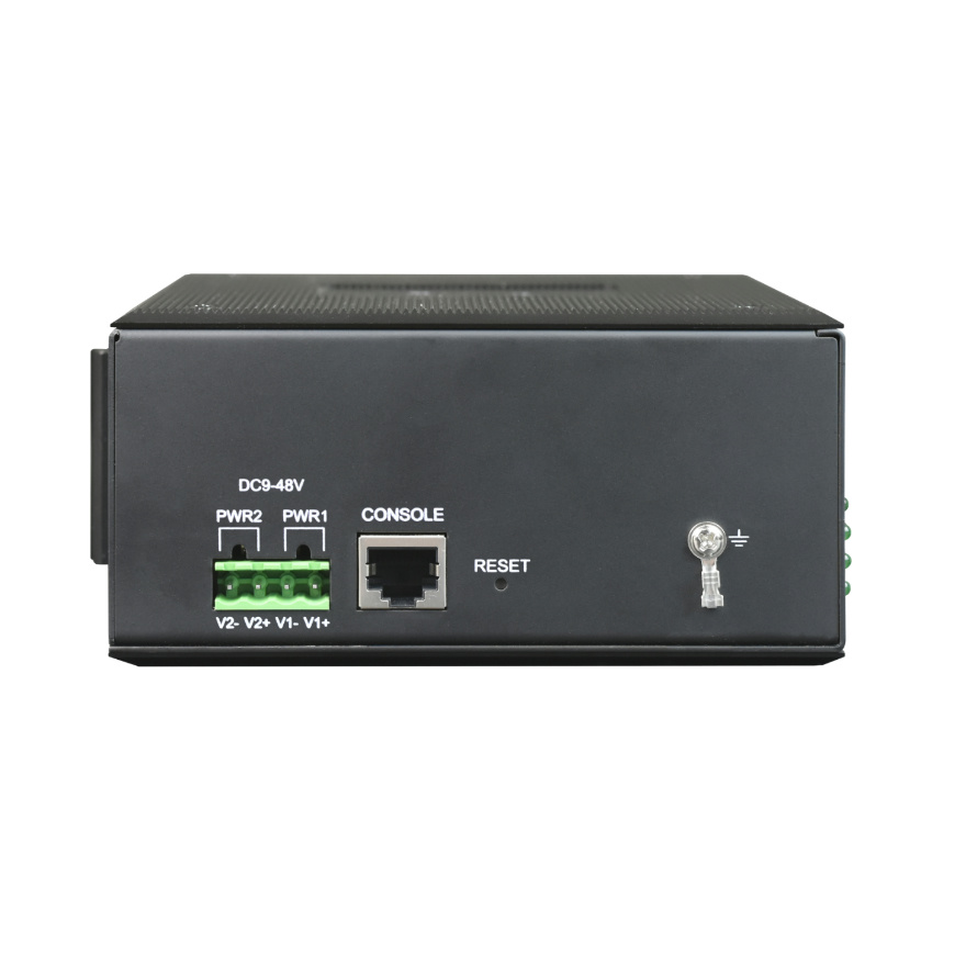 Industrial Rail-type Lite Managed 16* Gigabit Electrical + 8*Gigabit SFP Optical Network Switch